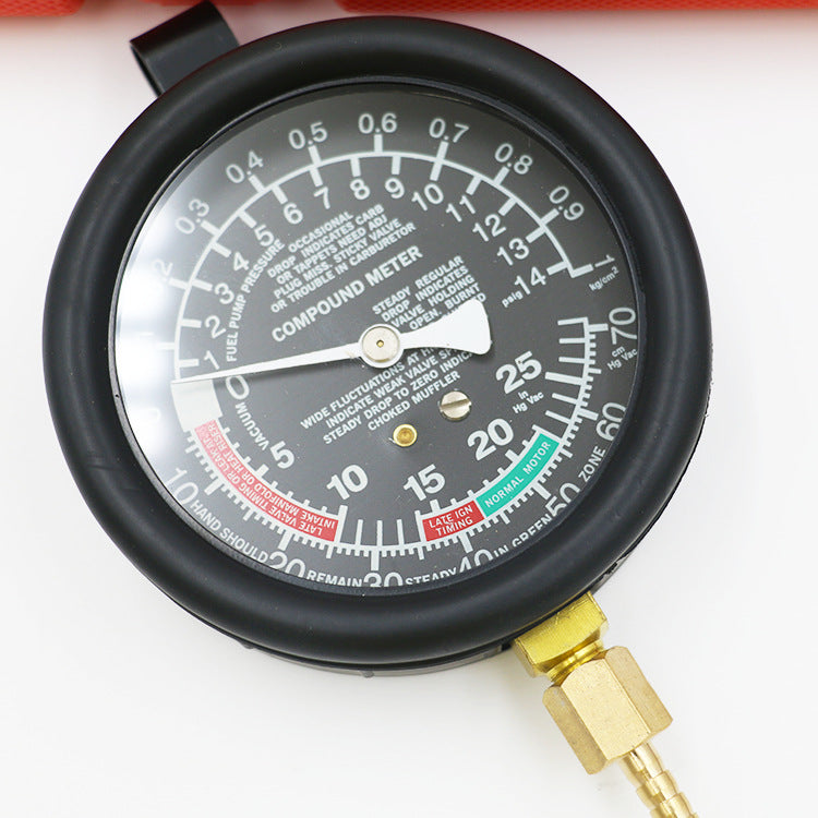 Fuel Pump Vacuum Gauge Pressure Tester Carburetor Valve Pressure Test Kit - salelink.co.nz