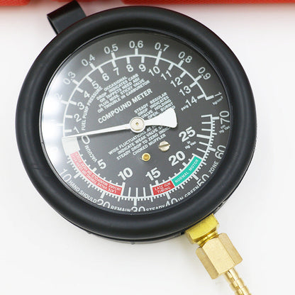 Fuel Pump Vacuum Gauge Pressure Tester Carburetor Valve Pressure Test Kit - salelink.co.nz