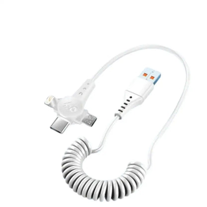 120W 3-in-1 USB-C Super-Fast Retractable Charging Cable