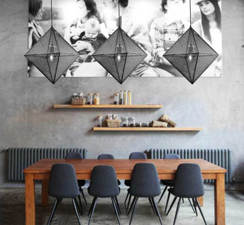 Diamond Shape Pendant Light 54*54CM - salelink.co.nz