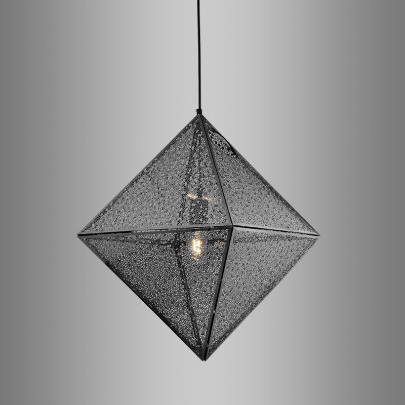 Diamond Shape Pandant Light 54*54CM - BLACK Ceiling Rose - salelink.co.nz