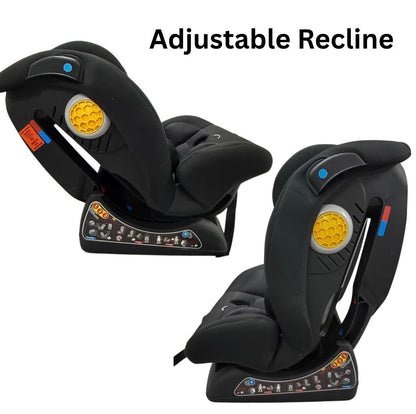 SmoothSwitch Convertible Reclining Car Seat for 0-12 years - BLACK