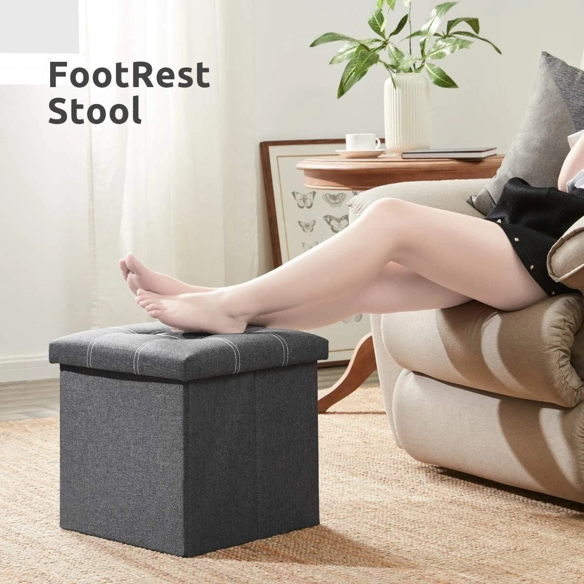 Storage Ottoman Bench 38*38*6CM C61