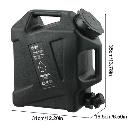 12L Portable Camping Water Bag with Faucet (3 colours available)