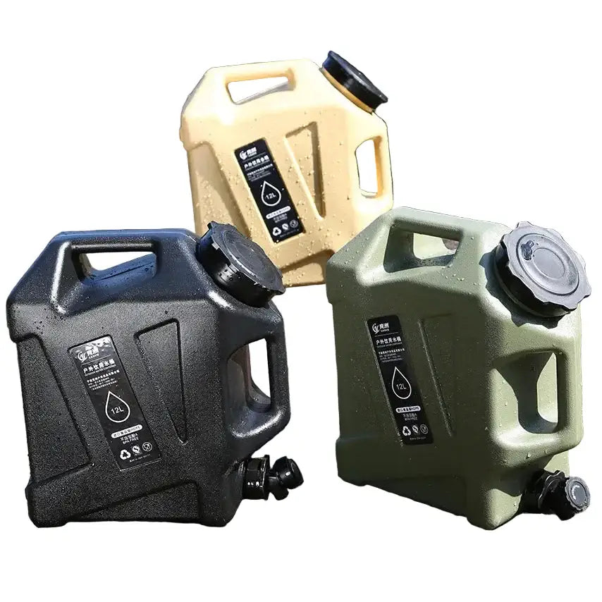 12L Portable Camping Water Bag with Faucet (3 colours available)