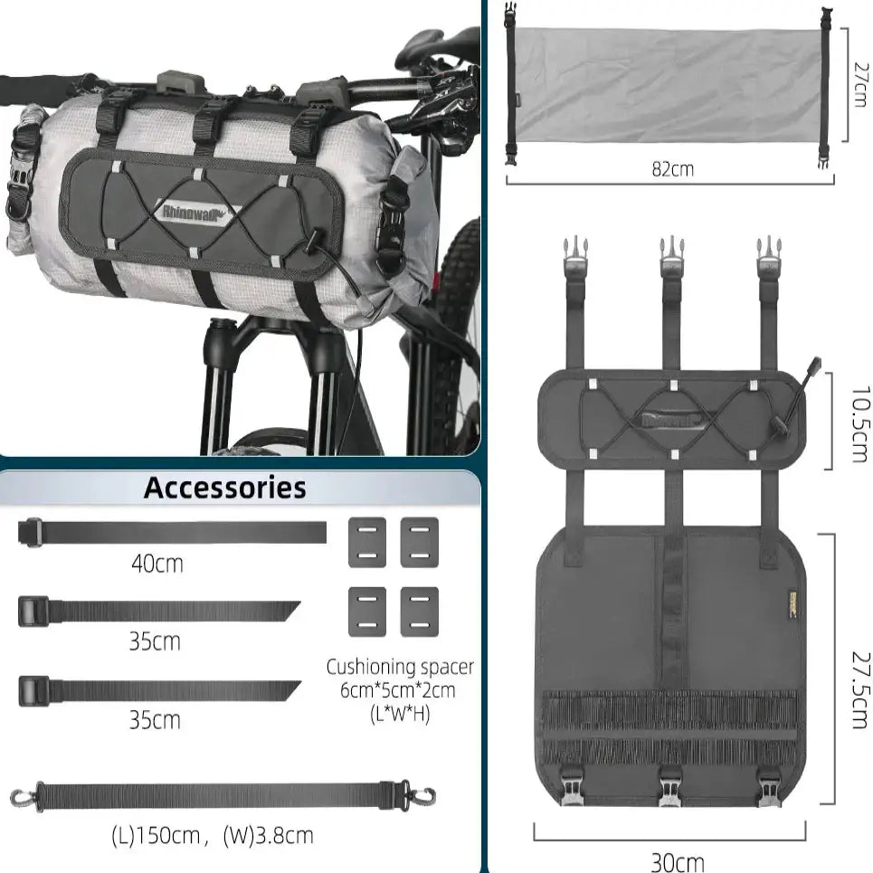 12L Waterproof Bike Handlebar Bag (different sets available)