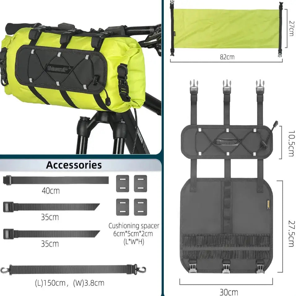 12L Waterproof Bike Handlebar Bag (different sets available)