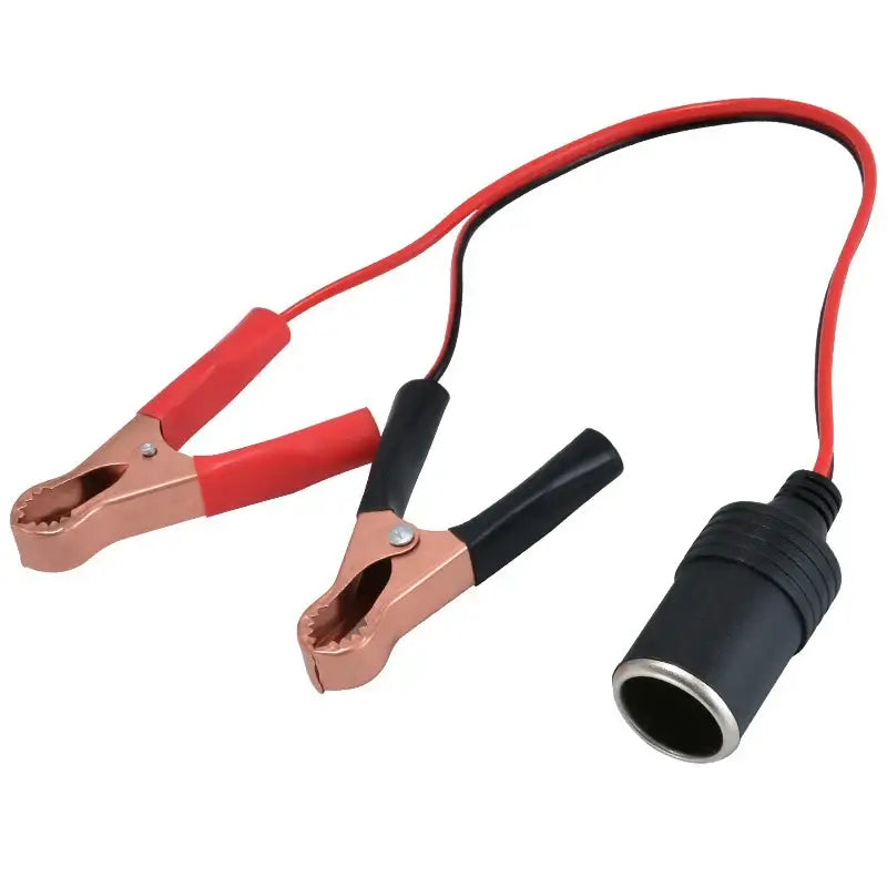 12V Car Lighter Socket Adapter with Crocodile Clips (30cm)