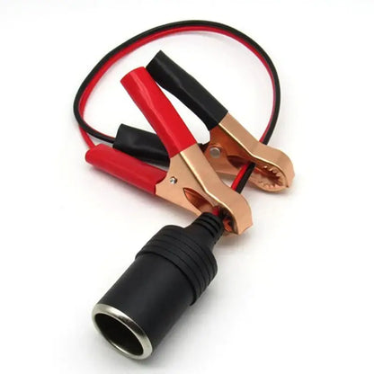 12V Car Lighter Socket Adapter with Crocodile Clips (30cm)