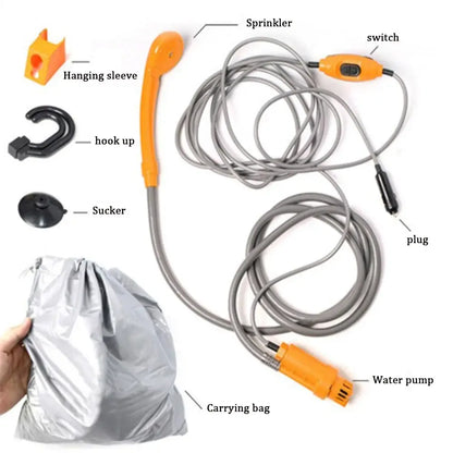 12V Portable Camping Shower Pump (3 colours available)