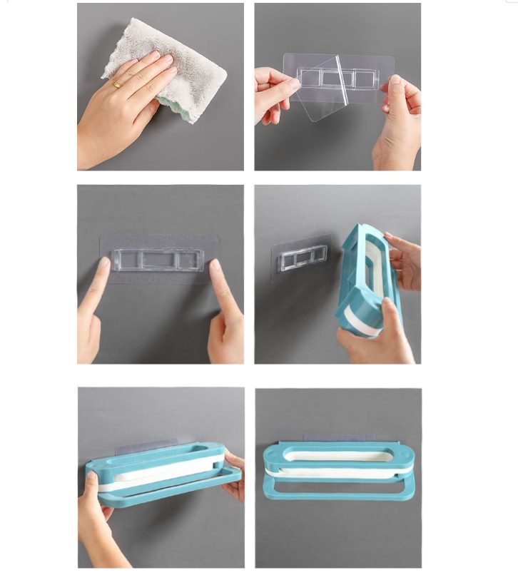 4 in 1 Foldable Slippers Holder Wall Mounted Hanging Shoes Storage Rack Organizer