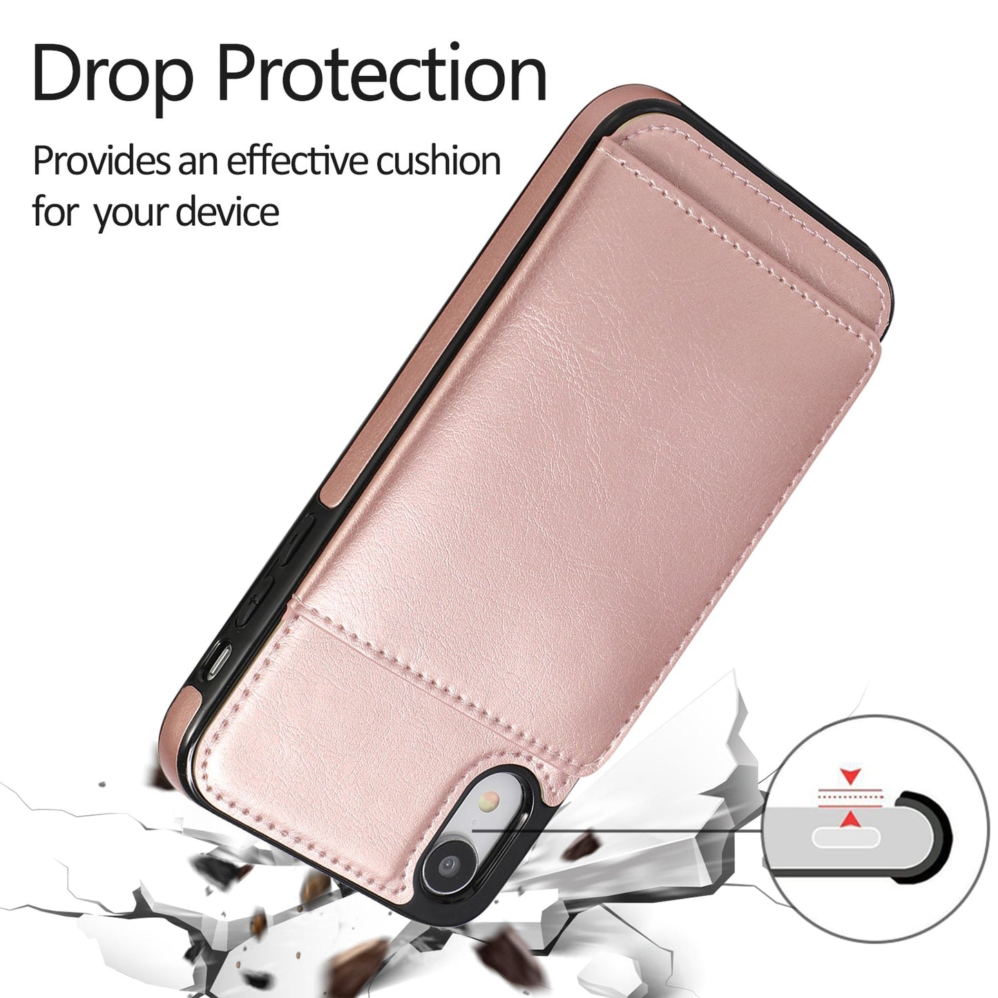 iPhone XR Case Wallet Cover Card Slots