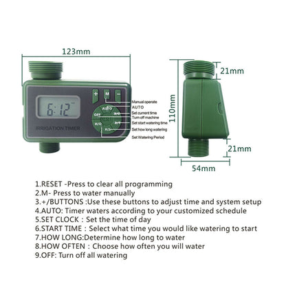 Automatic Water Timer Irrigation Controller Digital Watering Tap Timer Garden