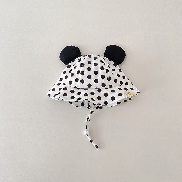 Cartoon Dot Print Baby Bucket Hat