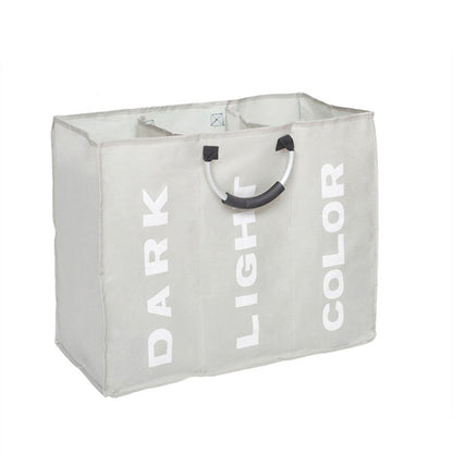 3 Sections Large Laundry Bag Storage Bag with Carry Handles