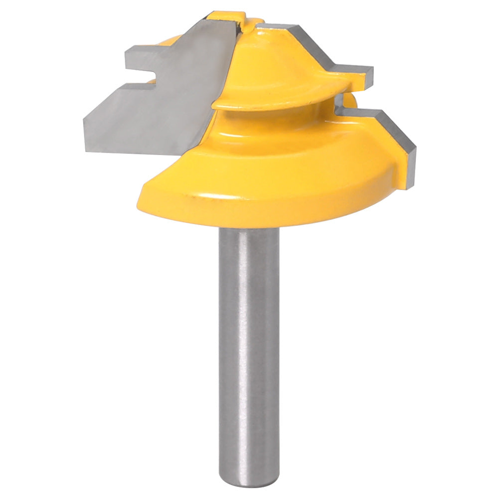 Tongue and Groove Router Bit Set 1/4'' Shank T-type Woodwork Milling Cutter 3pcs - salelink.co.nz