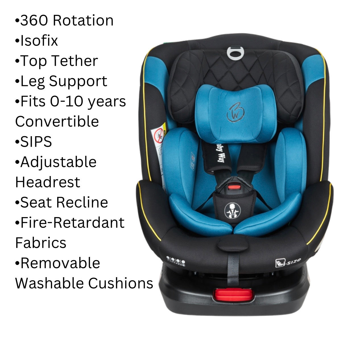 Preorder - Supra Sapphire Bundle - 4in1 Stroller Buggy + Bassinet + Capsule with ISOFIX Base Combo with 360 GoldSpin Rotating Convertible Car Seat