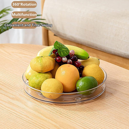 2 Tier Lazy Susan Turntable Organizer Spice Rack Makeup Organizer