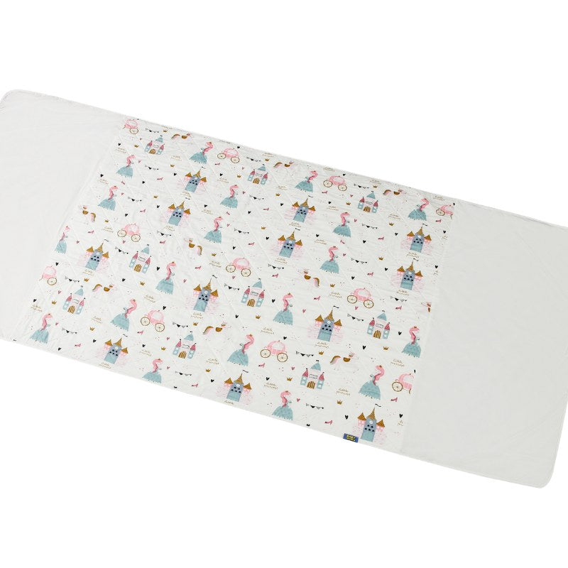 Baby & Kid Bed Waterproof Sheet With Wings-Princess & Castle