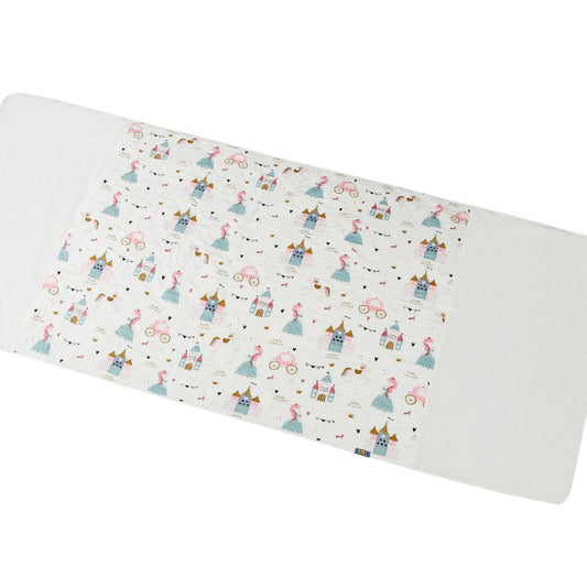 Baby & Kid Bed Waterproof Sheet With Wings-Princess & Castle