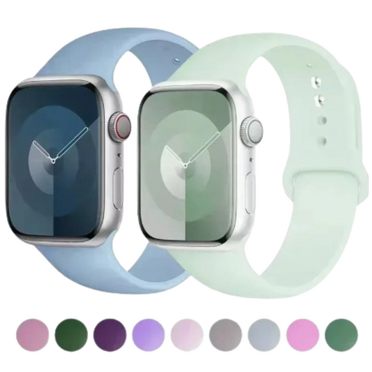 Silicone Replacement Strap for Apple Watch Series (38mm - 42mm) (available in 45 colours)