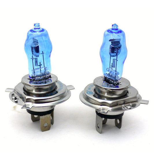 2 x H4 100W Light Bright White Car Headlight Bulbs Lamp 12V Halogen Bulb