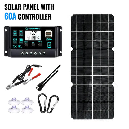 150W Solar Panel Kit with LCD Controller