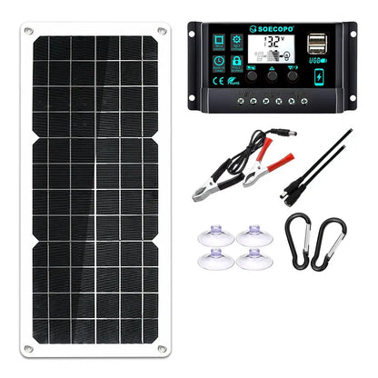 150W Solar Panel Kit with LCD Controller
