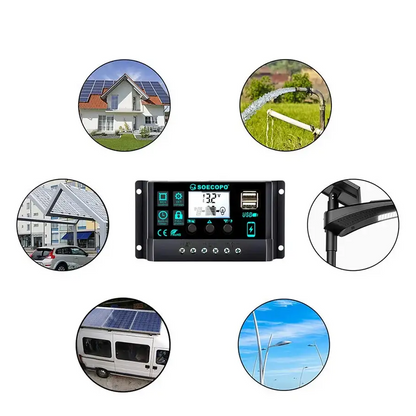 150W Solar Panel Kit with LCD Controller