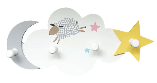Kids Wooden Wall Mounted Hooks - Babyonline