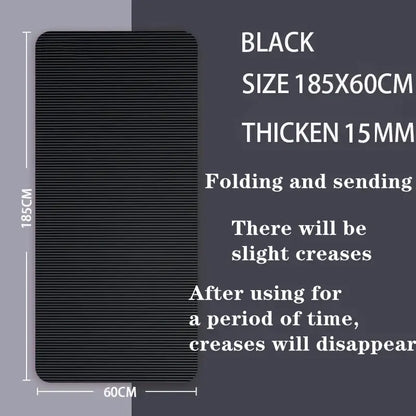 15mm Thick Yoga Mat – Anti-Slip Fitness & Pilates Mat (4 colours available)