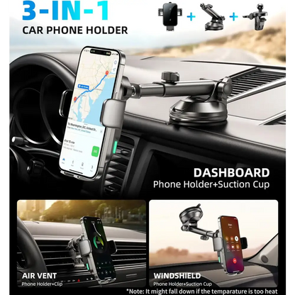 15W Wireless Car Charger Phone Holder