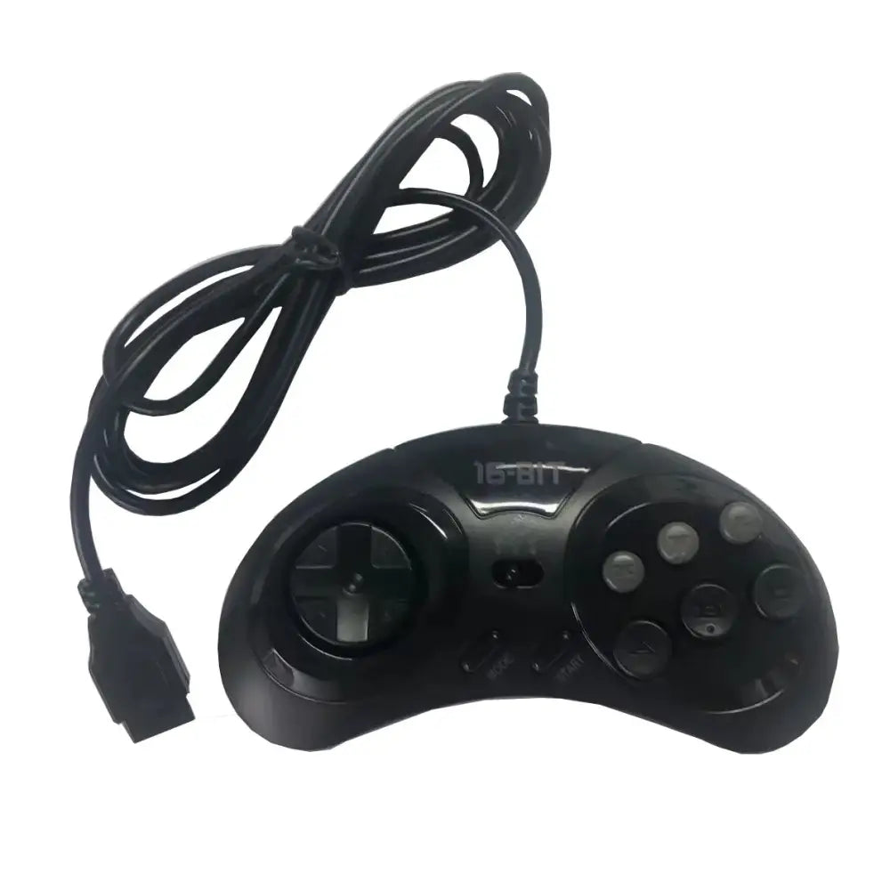 16-Bit SEGA Genesis 6-Button Gamepad – Mega Drive Controller