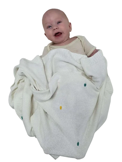 Sleep Tight 100% Cotton Knit Blanket