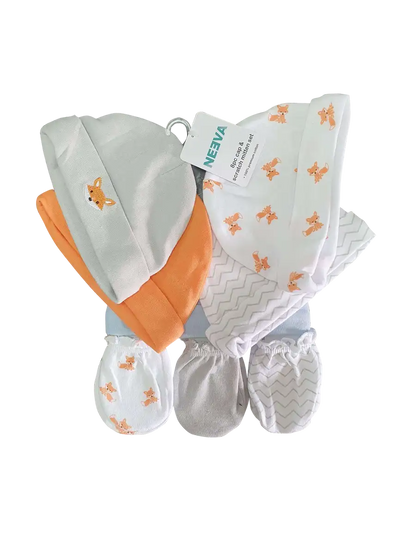 Neeva 8 Piece Hat & Mitten Set FOX - Babyonline