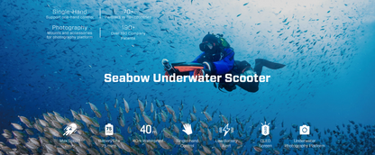 SUBLUE Navbow Sea Scooter Underwater - Red/Black