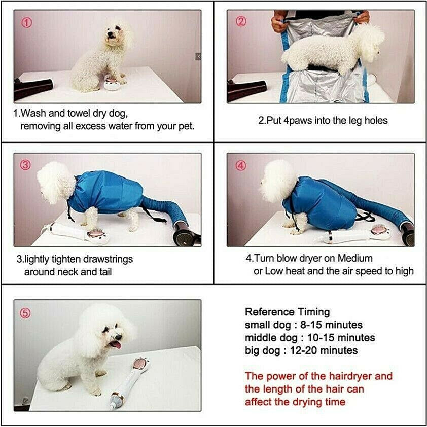 Dog Cat Dryer Accessories Suitable for 25-45kg Oxford Cloth for Bath Grooming Drying