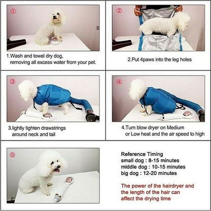 Dog Cat Dryer Accessories Suitable for 25-45kg Oxford Cloth for Bath Grooming Drying