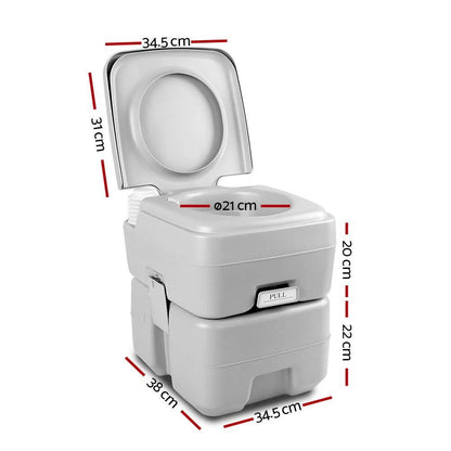 20L Outdoor Portable Toilet Camping Potty Caravan Travel Boating
