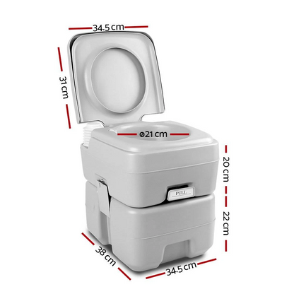 20L Outdoor Portable Toilet Camping Potty Caravan Travel Boating