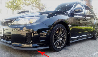 Car Front Bumper Lip Skirt Protector Splitter Body Spoiler Rubber Universal 2.5M - salelink.co.nz