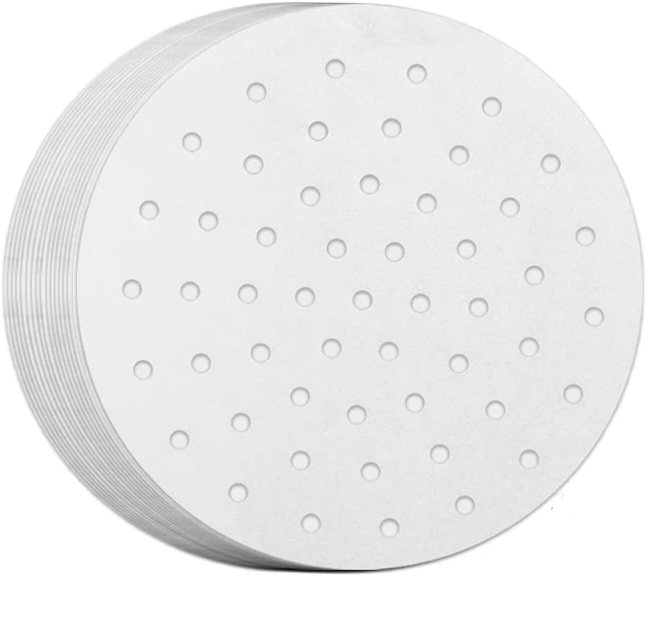 200PCS Air Fryer Liners Perforated Parchment Paper Round Non-stick