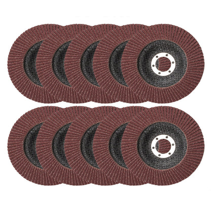 50Pcs Abrasive 5'' 125MM Metal Sanding Flap Disc Angle Grinder 80 Grit - salelink.co.nz