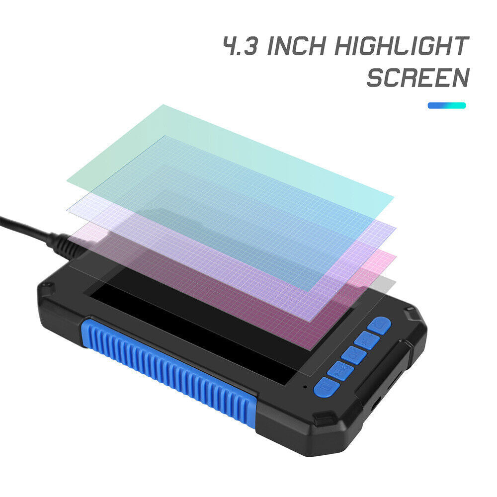 Industrial Endoscope Camera 1080P HD 4.3" LCD Screen Borescope Inspection Camera