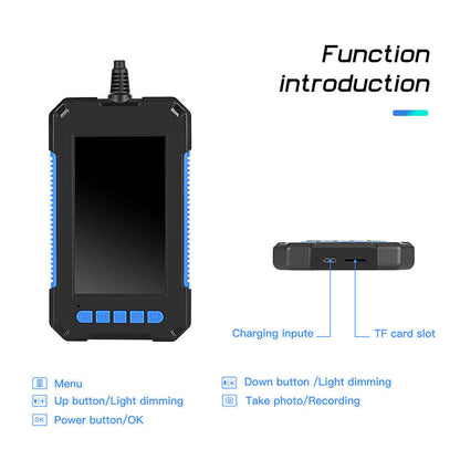 Industrial Endoscope Camera 1080P HD 4.3" LCD Screen Borescope Inspection Camera