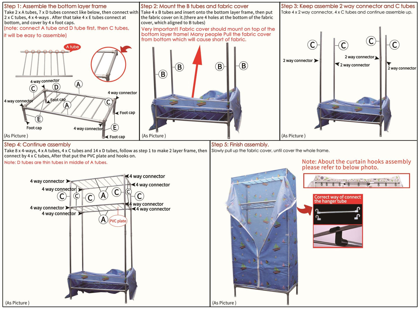 Clothes Wardrobe Organiser