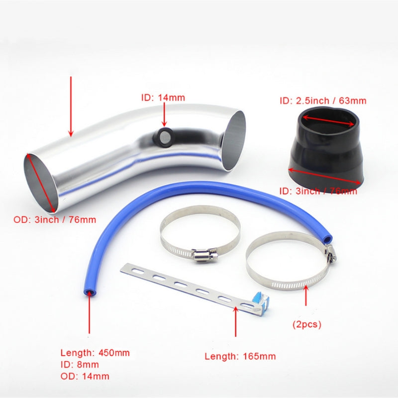 Car Cold Air Intake Filter Pipe Hose System - salelink.co.nz
