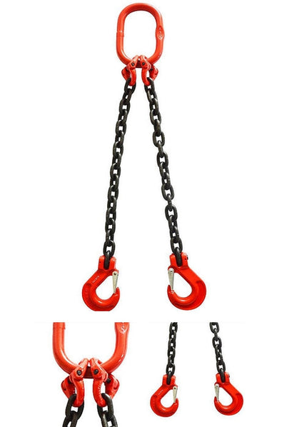 1m Heavy Duty Lifting Chain Sling Lifts 1 Ton With 2 Legs