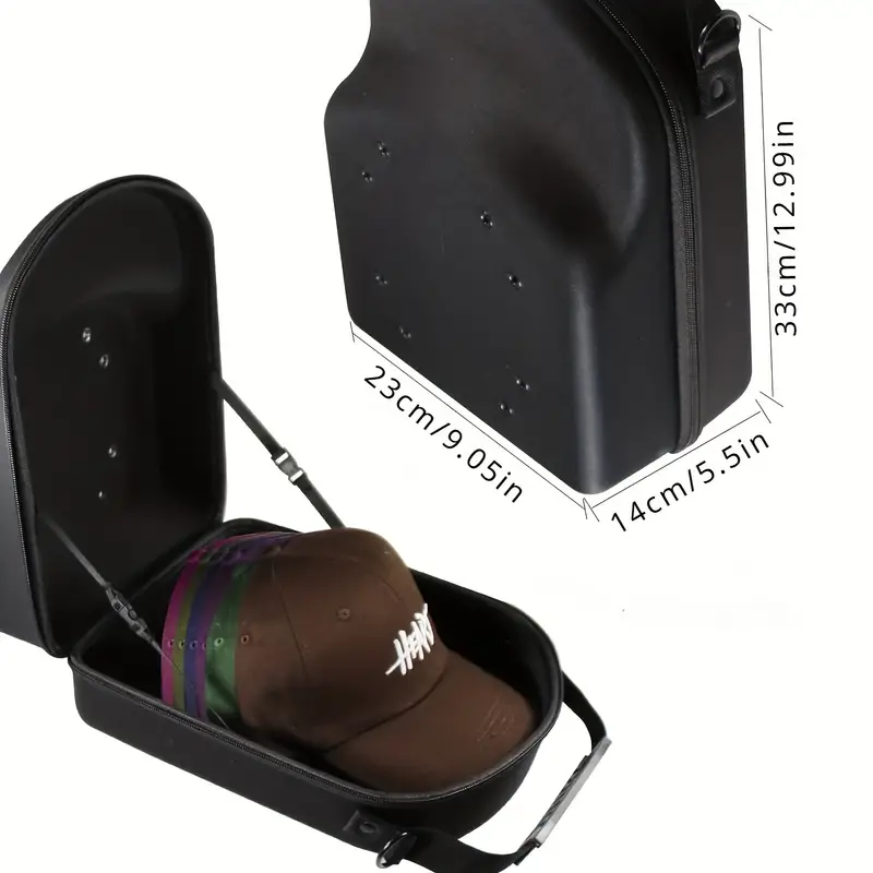 Baseball Hat Box Travel Caps Storage Organizer Case - salelink.co.nz