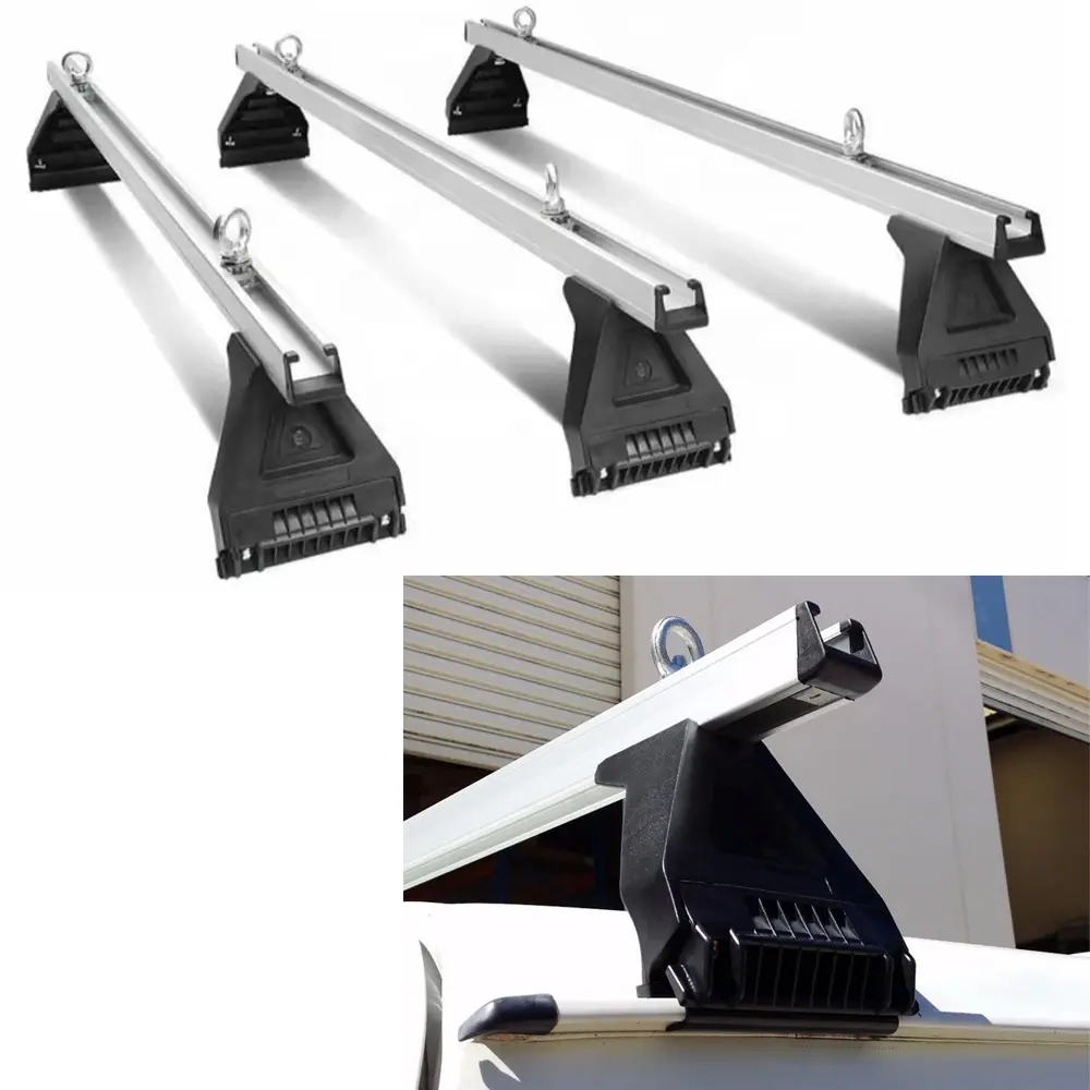 Set of 3 Heavy Duty Roof Racks Suitable for Toyota Hiace 2007-2019